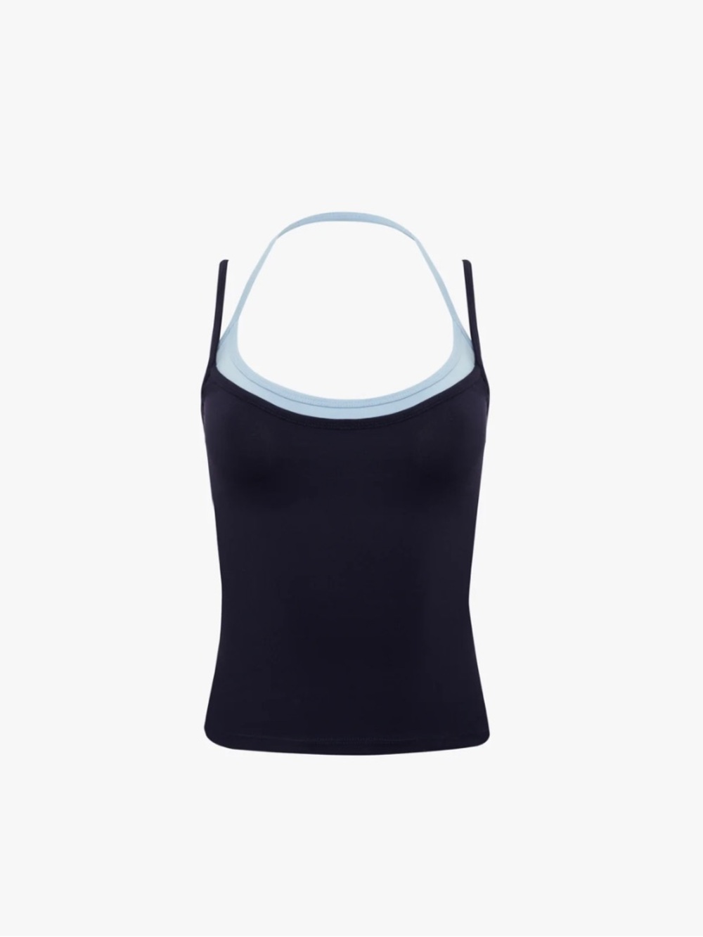 NWT Double Layer Halter Cami
